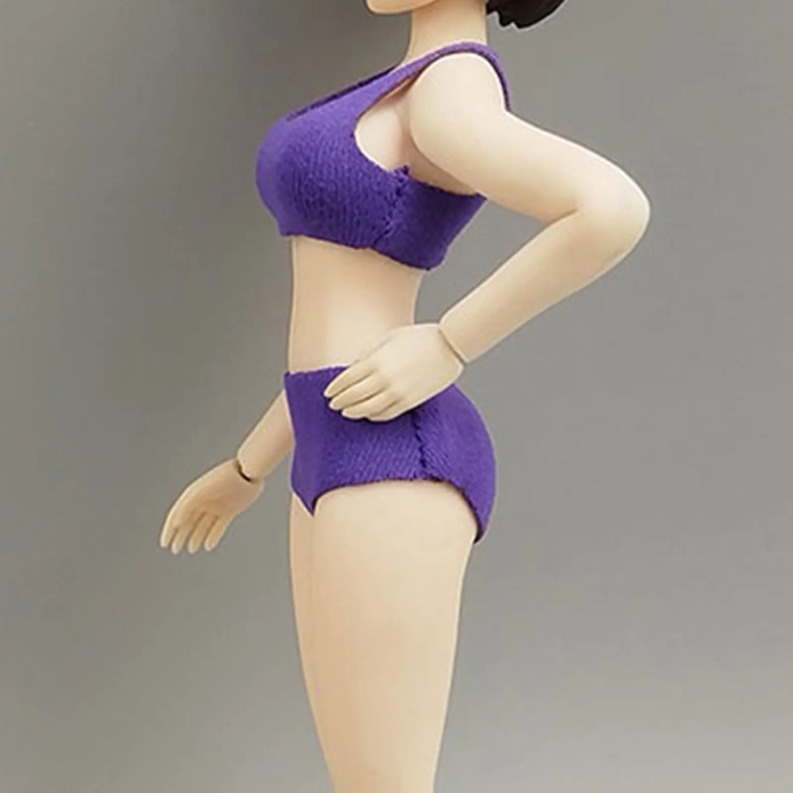 1:12 Scale Sports Bra Shorts Set Fancy Dress Lightweight Casual Miniature Doll Model Clothes for 6 inch Female Figures Costume