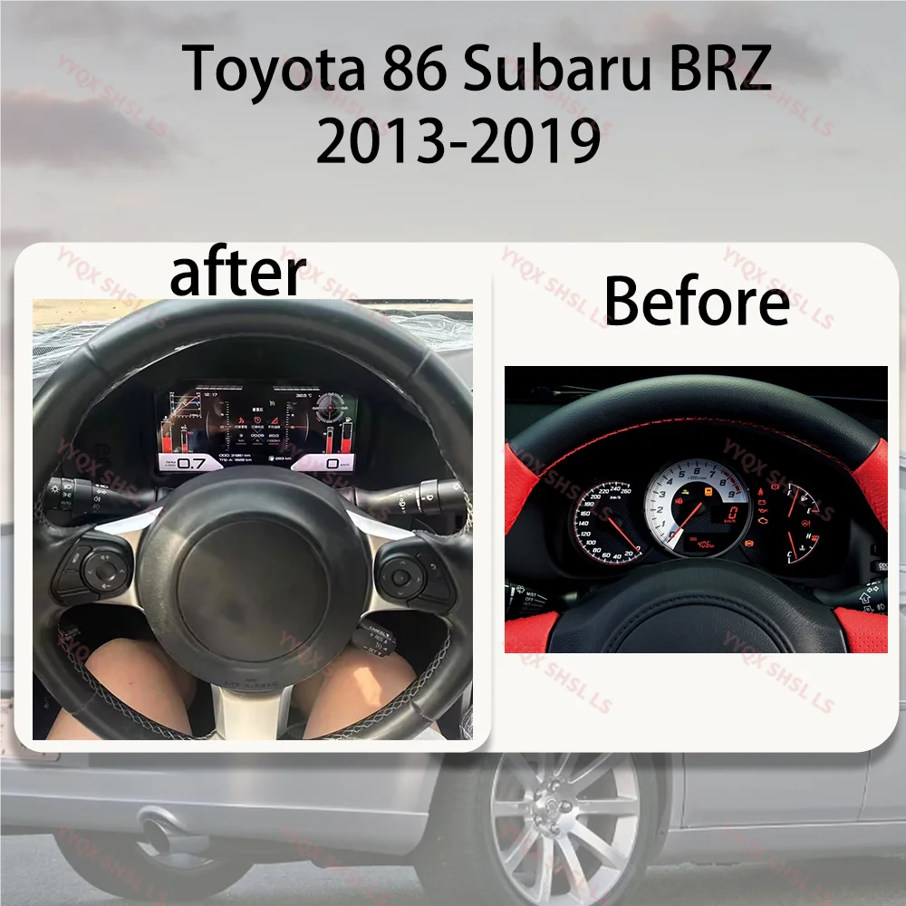 12.3 Inch LCD Digital Cluster For Toyota 86 Subaru BRZ 2013-2019