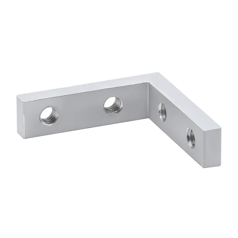 1PC Aluminum Profile Hidden Corner Connector 30 Series EU30 L Shape 90 Degree Internal Bracket 11.5mm With Zinc Plated Screws