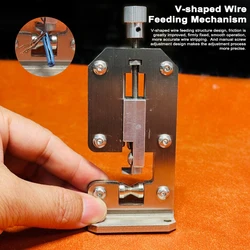 Mini Wire Edm Machine Electric Wire Puller Peeling Automatic Hand Crank Manual Scrap Peeling Copper Cable Stripper 1.6-20mm