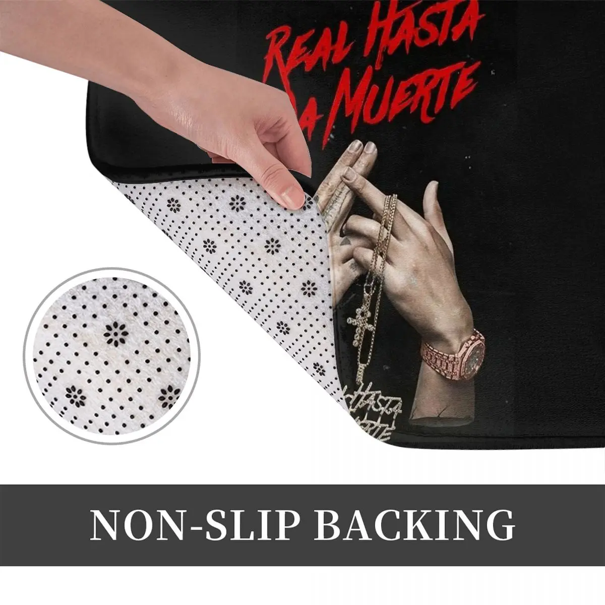 Hip Hop Rapper Anuel AA Doormat Kitchen Entrance Home Floor Mat Non-slip Carpet Rug for Living room Footpad Mats