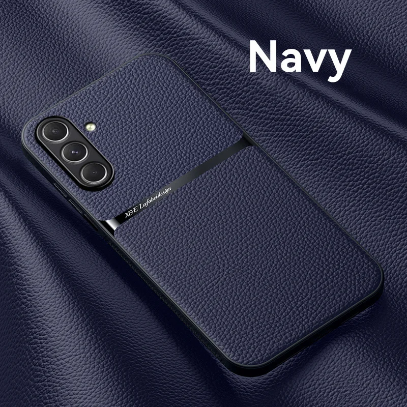 Skin Feel Protective Lichee Leather Phone Case for SAMSUNG A15 A16 A17 A25 A53 A54 A55 A56 A57 A34 A35 A36 A37 Magnetic Cover