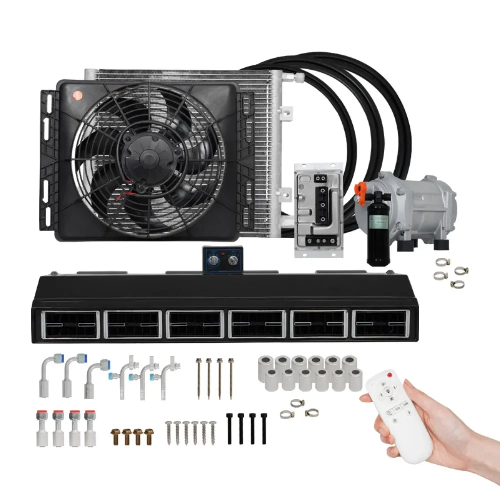 

FOR TRUCK BUS UNIVERSAL AUTO AC SYSTEM A/C KIT UNDER DASH EVAPORATOR COMPRESSOR KIT AIR CONDITIONER