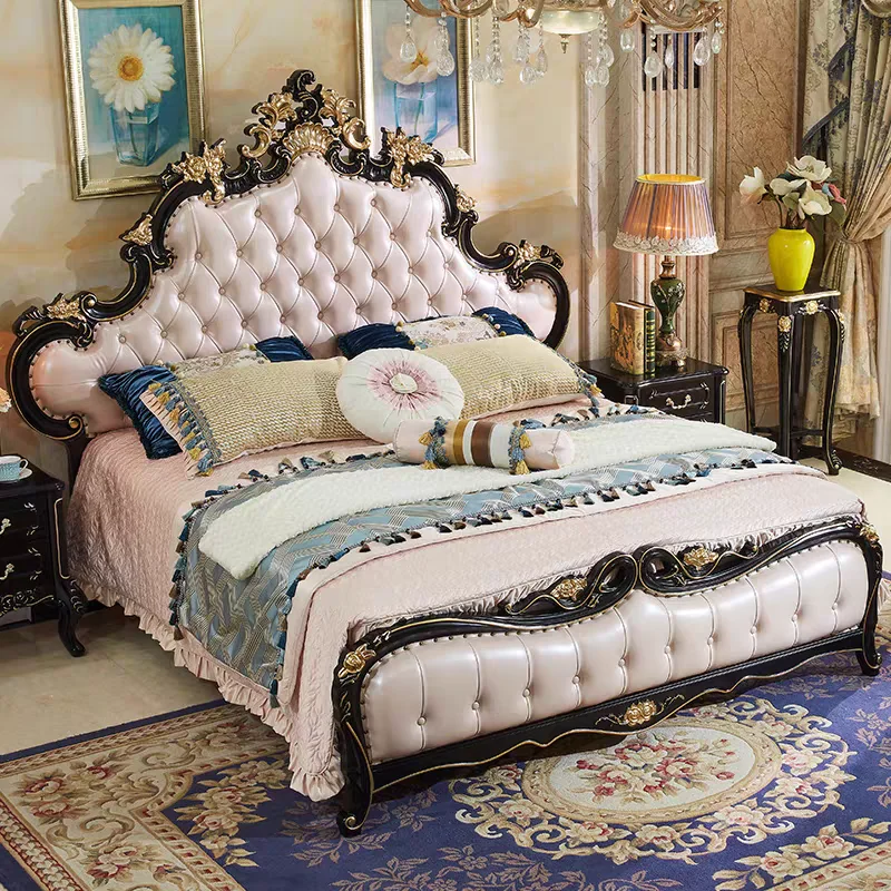 Couples Cheap European Double Bed Australia Soft Storage Luxury European Double Bed Wooden Modern Cama Matrimonial Furniture