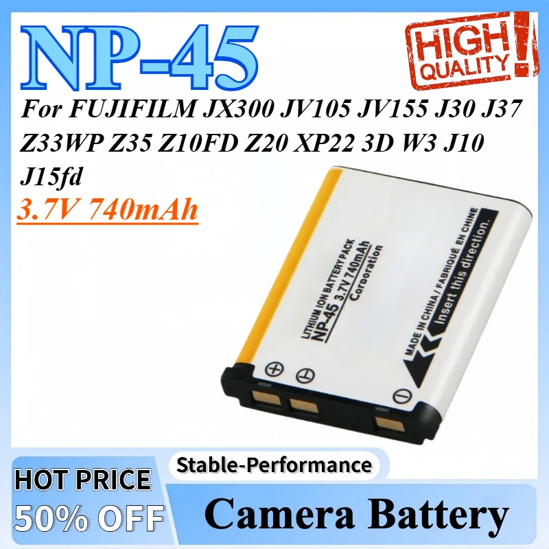 3.7V استبدال البطارية NP-45 NP-45A NP45S ل FUJIFILM JX300 JV105 JV155 J30 J37 Z33WP Z35 Z10FD Z20 XP22 3D W3 J10 J15fd