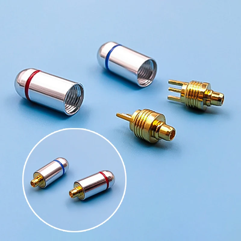 2pcs MMCX Connector MMCX Pin Plugs For Shure Gold Plated MMCX Connector