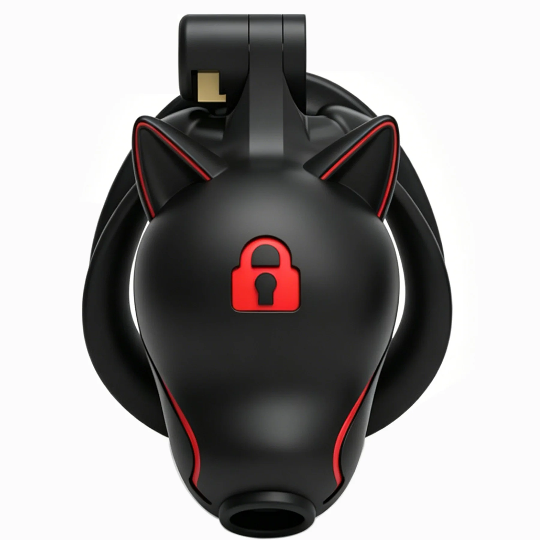 Male Chastity Cage BUYBOOS Dog Head Chastity Lock Sissy Lightweight Cock Cage Penis Lock Abstinence SM Sexy Toys for Gay Men18+