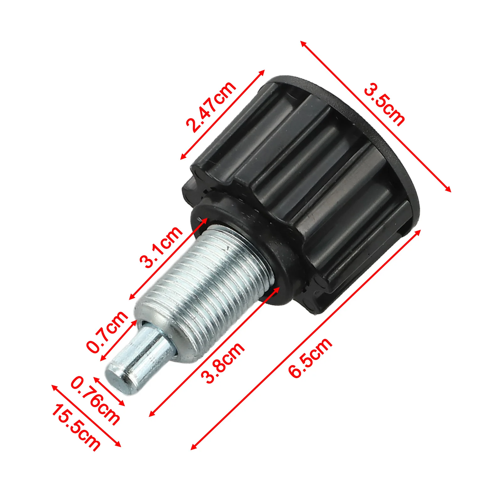 Exercise Bike Spring Knob Pull Pin Set of 2 16mm Thread Size Essential Gym Accessory for Home or Commercial Use