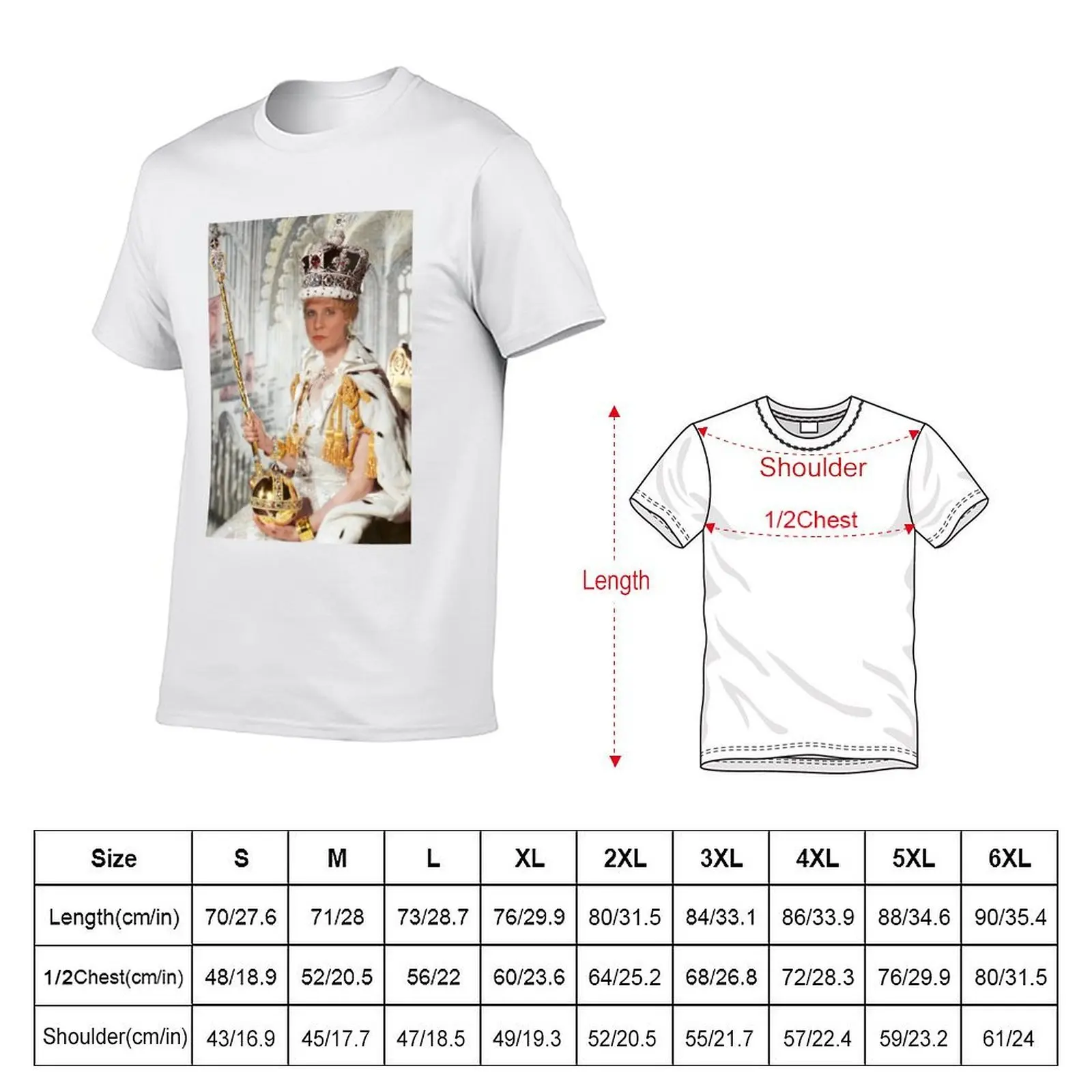 Charity Shop Sue Royal Piece T-Shirt luxury t-shirt plus size tops oversized t shirt men