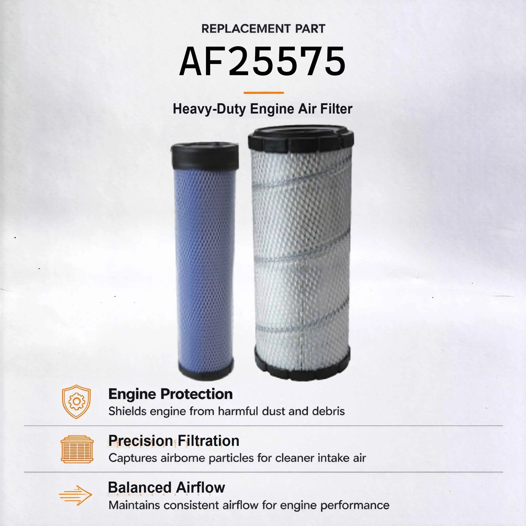 New Air Filter YM11980812520 For Lovol FR39-7 Push PZ35-7 PZ60 Mini Excavator