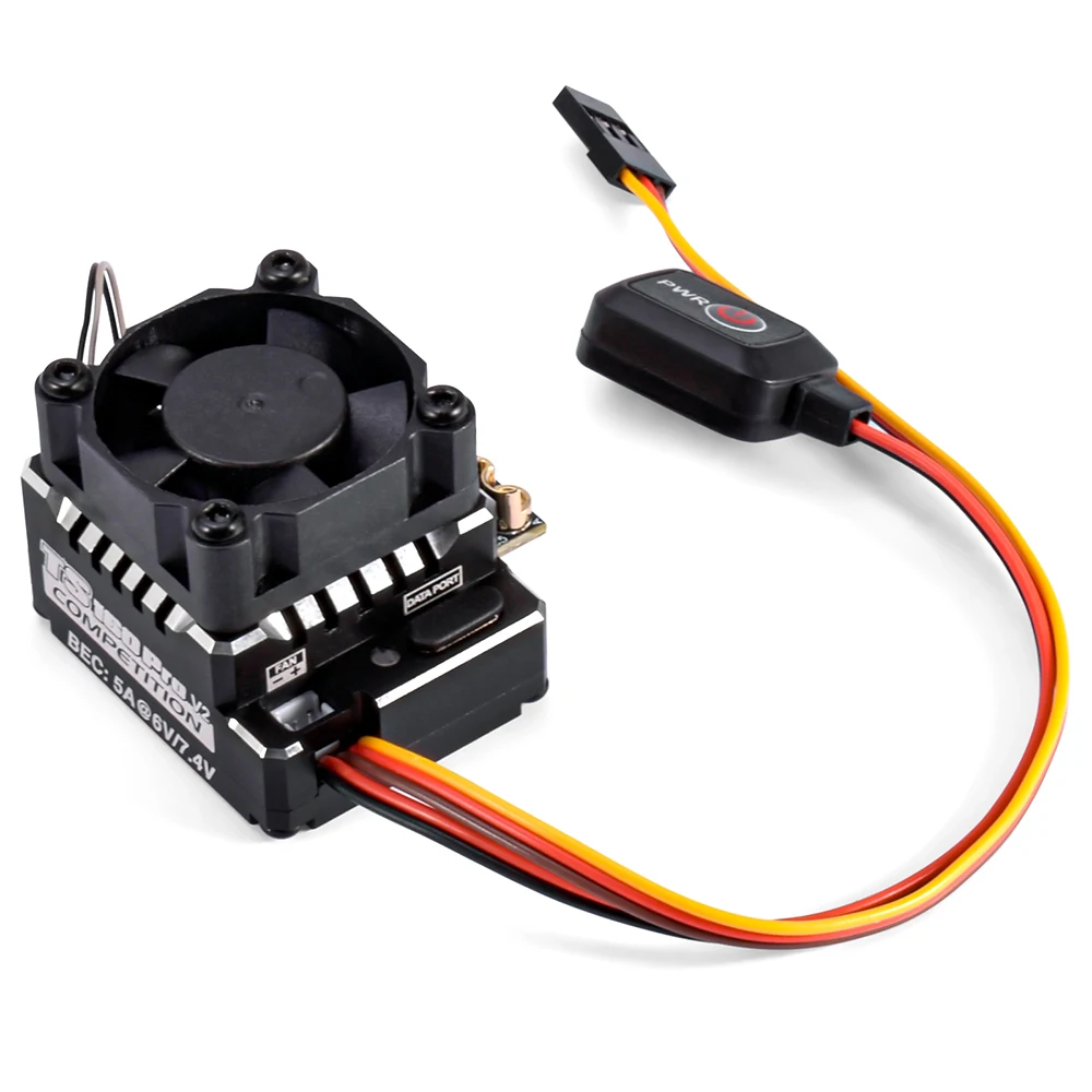 SKYRC 160A Brushless ESC 2-3S 6V/7.4V TS160A PRO V2 Sensored For 1/10 Touring Car Buggy Crawler