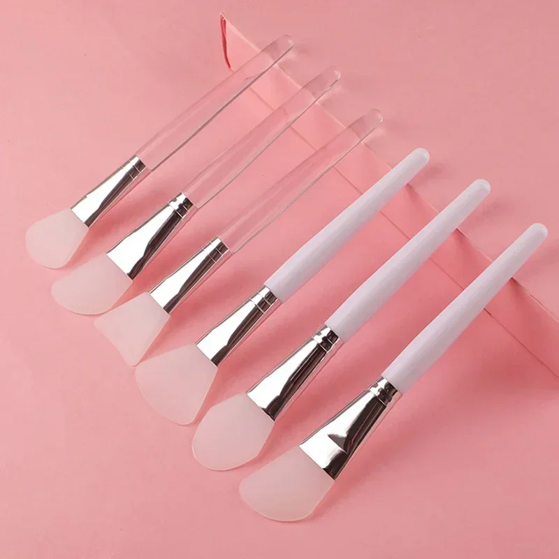 1/5pcs Professional Silicone Mask Brush Home Salon Facial Mud Mixing Brush For Skin Care Reusable Cosmetic Smear Supplies Tool