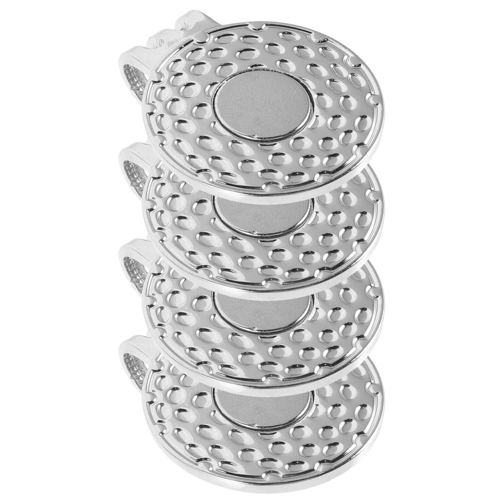 

4 Pcs Golf Ball Mark Cap Marker Clips Hat Metal Golfs Markers Delicate Decorate Bespoke