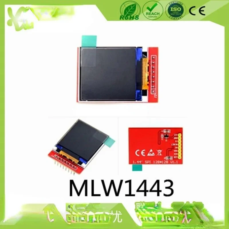 128x128 Матричный экран TFT Модуль цветного экрана Интерфейс SPI MLW1443