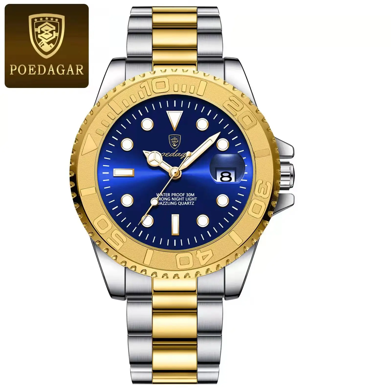 Men's POEDAGAR Top Original Quartz Watch