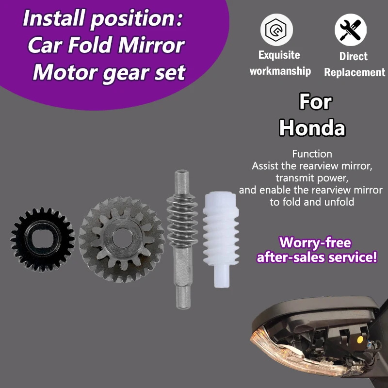 

1/5PCS AZGIANT Car Power folding side view mirror inner gear For Honda Odyssey MK3(US)2005-2010/Odyssey MK4(Japanese)2008-2013