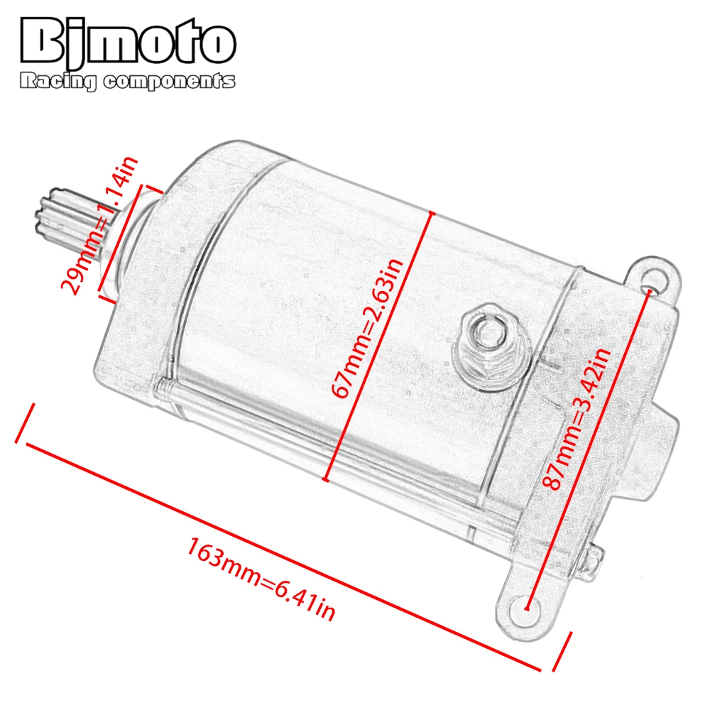 Starter Motor For Yamaha YFM400F Grizzly 400 YXR45F Rhino YFM45FX Wolverine 450 FX1000 FAT110 FZ1000 FX1100 Wave Runner FX HO