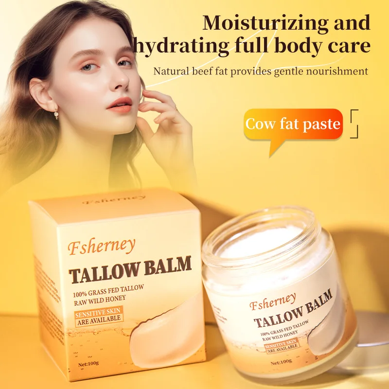Moisturizing Tallow Balm 100g Beeswax Butter Cream Hydrating Skin Care