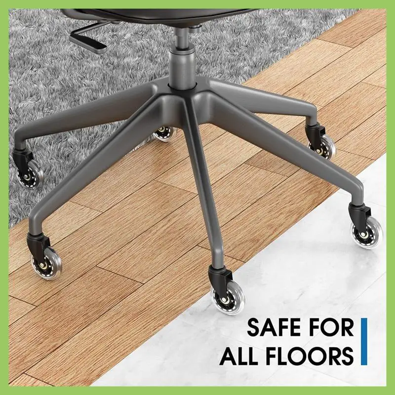 Office Chair Wheels, Office Chair Wheel Replacement For Work & Gaming Chair, Heavy Duty And Safe