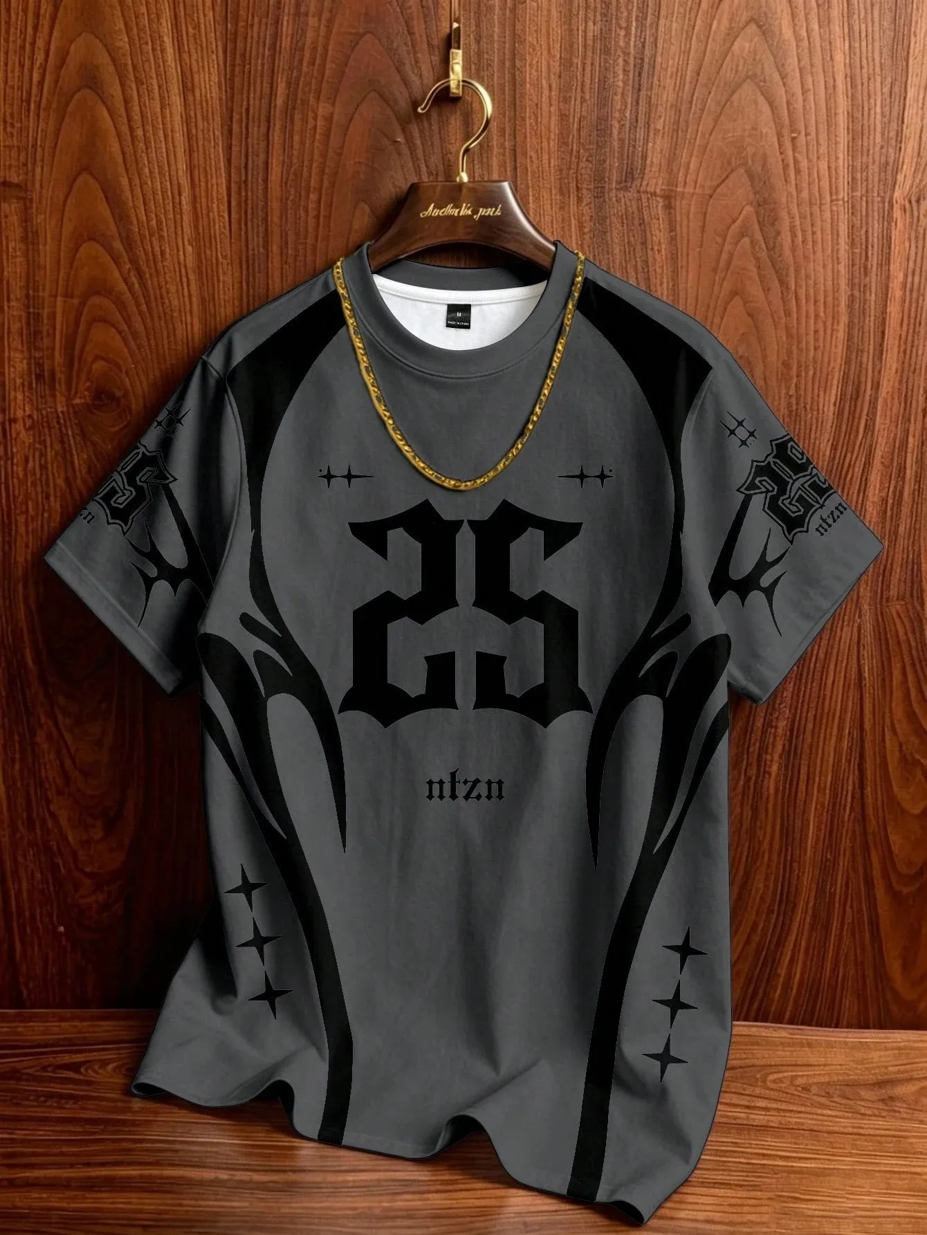 2026 Summer New Men's T-shirt Street Casual Fashion Simple Soft Comfortable Breathable 3D Digital Pattern Printing