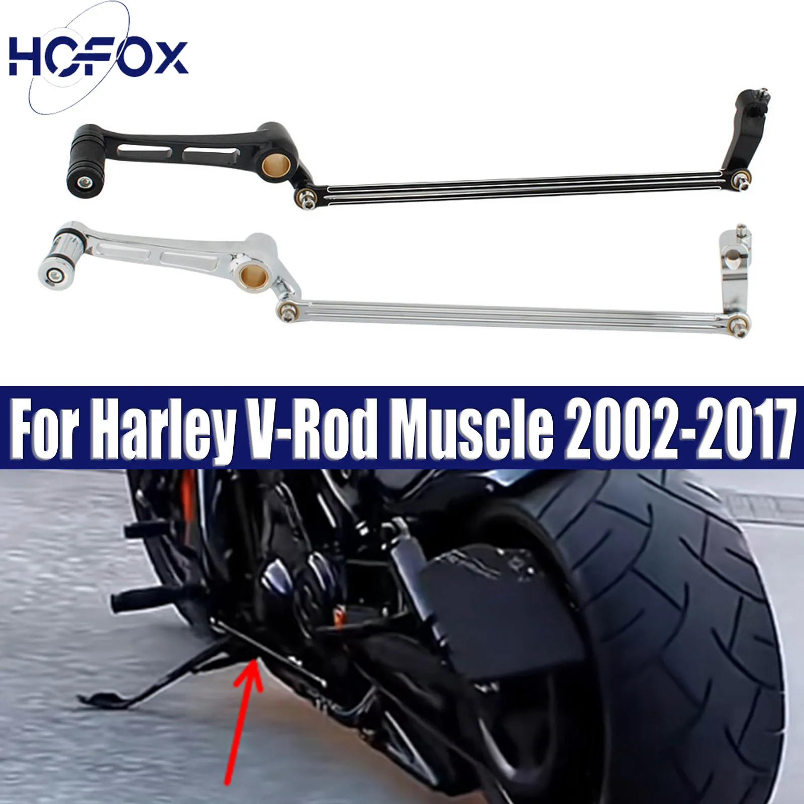 

Motorcycle Black Shift Arm Lever Peg Pedal For Harley V-Rod Muscle 2002-2017 Night Rod VRSC Special 2007-2017