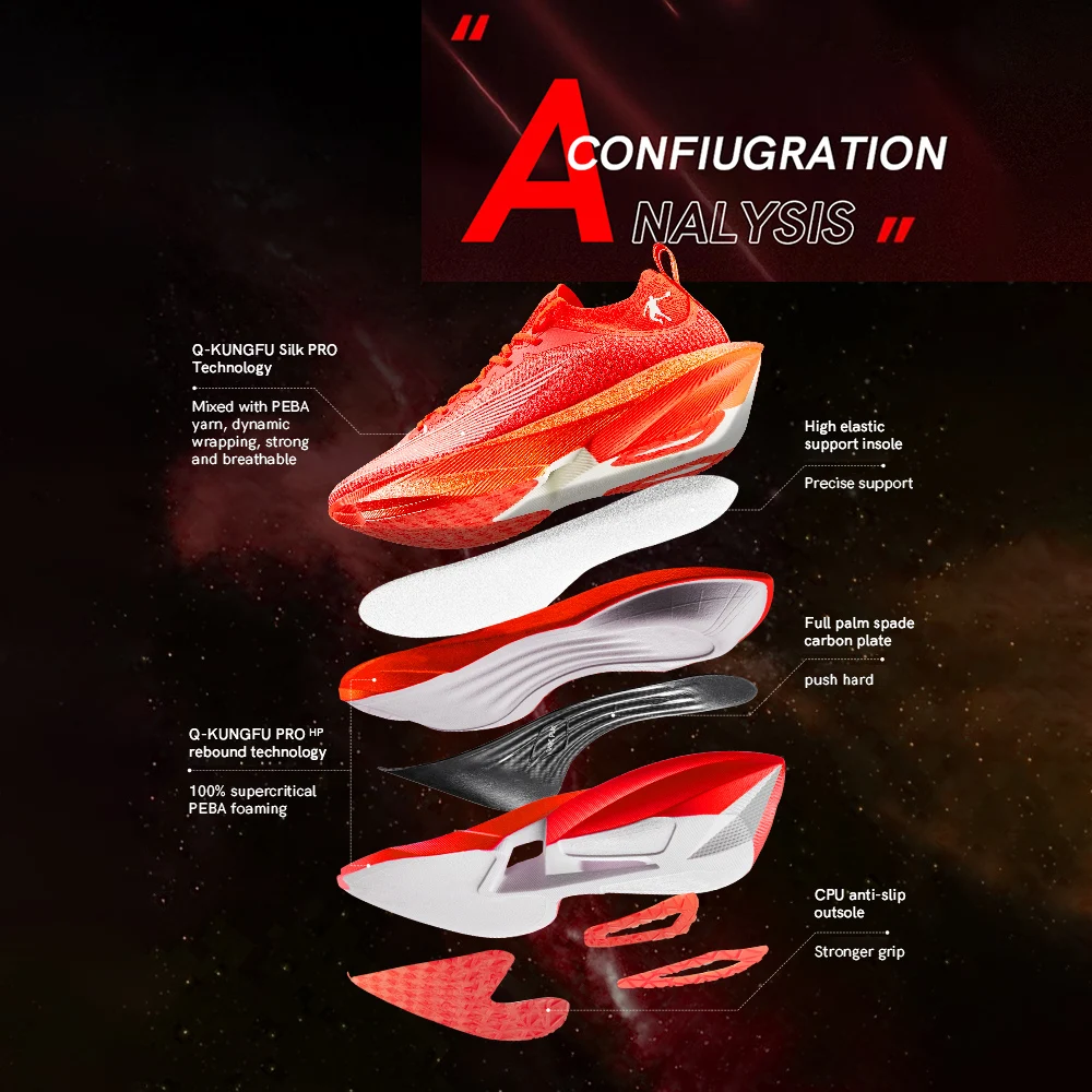 QIAODAN Feiying Plaid 2.0 Women's 2025 Professional Marathons Running Shoes Carbon Plate Shock-Absorbant Sneakers QDB022252290