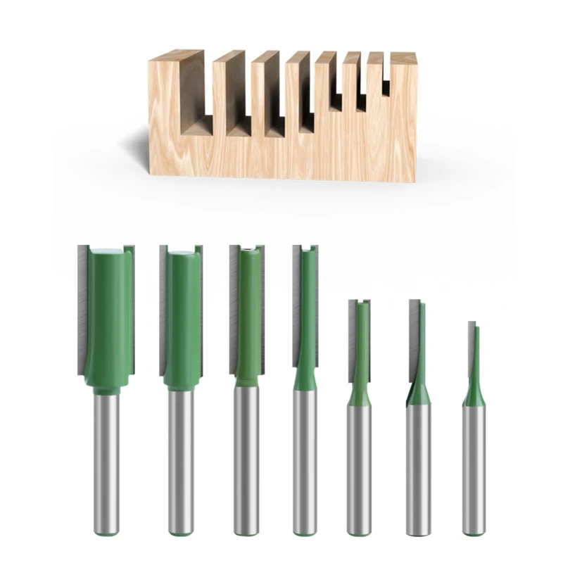 Công cụ cắt phay 1/4 inch cho gỗ Máy cắt chế biến gỗ Sợi nhựa cứng M4YD