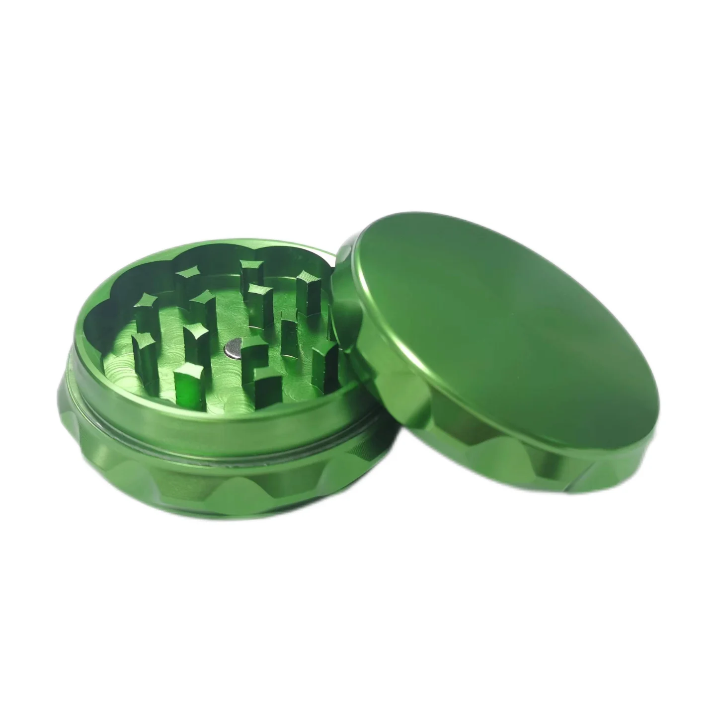 2 Parts  Portable  Aluminium  Herb Grinder spice grinder