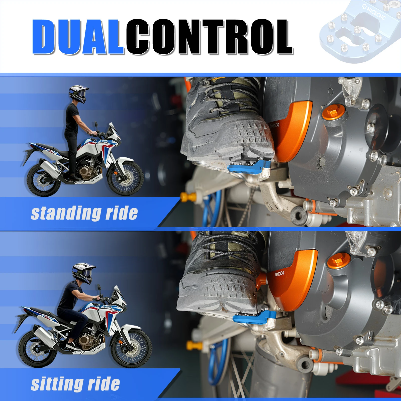Hintere Bremspedal-Trittplattenspitze für KTM 690 Enduro R SMCR 790 890 Adventure/R 1050 1090 1190 Adv/R 1290 Super Adventure/R/S/T – Detail 17