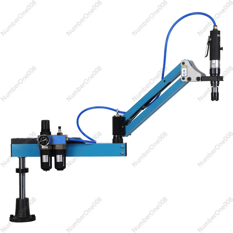 

Pneumatic Tapping Machine, Adjustable 3-Arm Swing Tapper for M3-M12, Extended Shaft with Flexible Universal Joint
