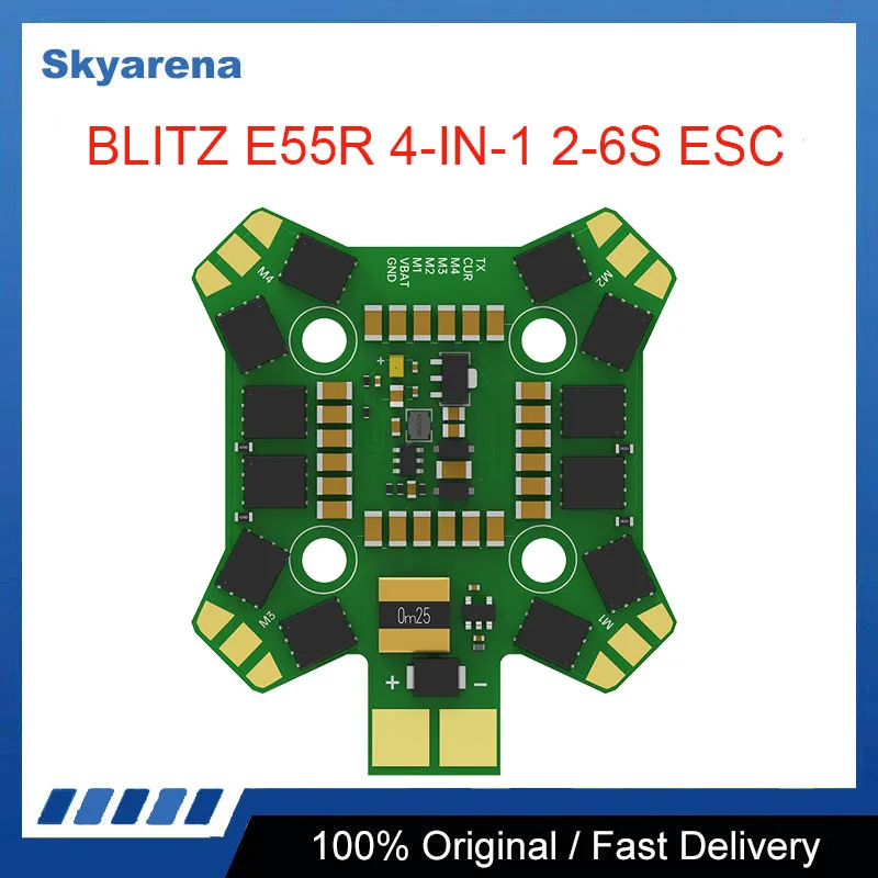 iFlight BLITZ E55R 4-IN-1 2-6S ESC with 20x20mm Mounting Holes for FPV Parts