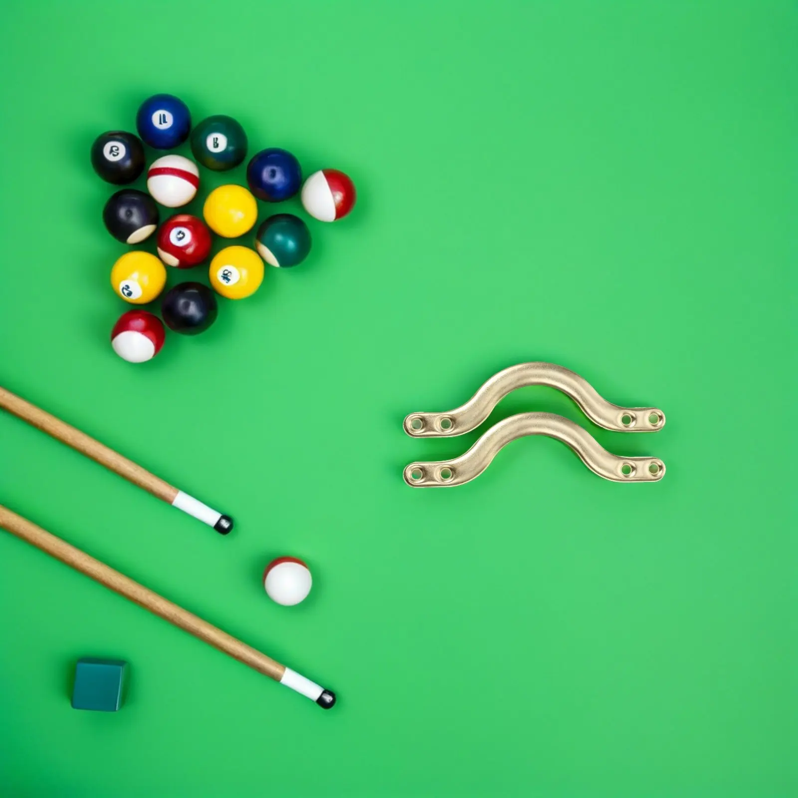 

12 Pcs Pool Table Stand Billiard Corner Fixing Golden Billiards Pocket Brackets