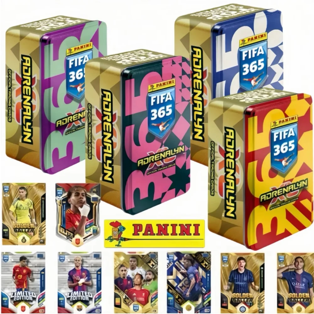 Panini 2026 FIFA 365 Adrenalyn XL - Caja de Tarjetas Coleccionables de Fútbol - 36 Piezas + 3 Tarjetas Coleccionables Oficiales de Edición Limitada - Regalo para Fans de los Mejores Clubes