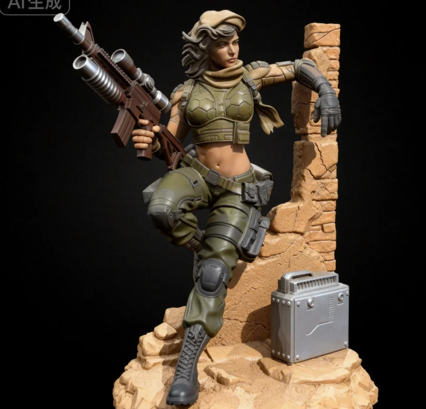 

The height of man 38mm 50mm 75mm Resin model kits colorless and self-assembled（3D Printing）TD-7257/3D