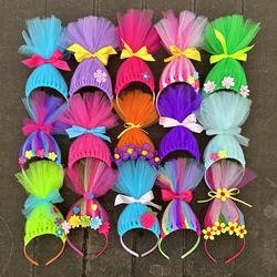 Trolls Poppy Princess Party Performance Hair Accessories Personalized Hairbands Halloween Cosplay Props Headgear Gift