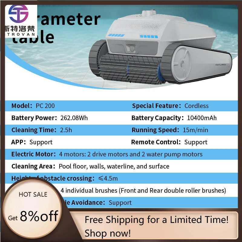 STLF Advanced Intelligence APP Fernbedienung Pool Surface Skimmer Cleaner Automatischer intelligenter Pool-Roboter-Reiniger