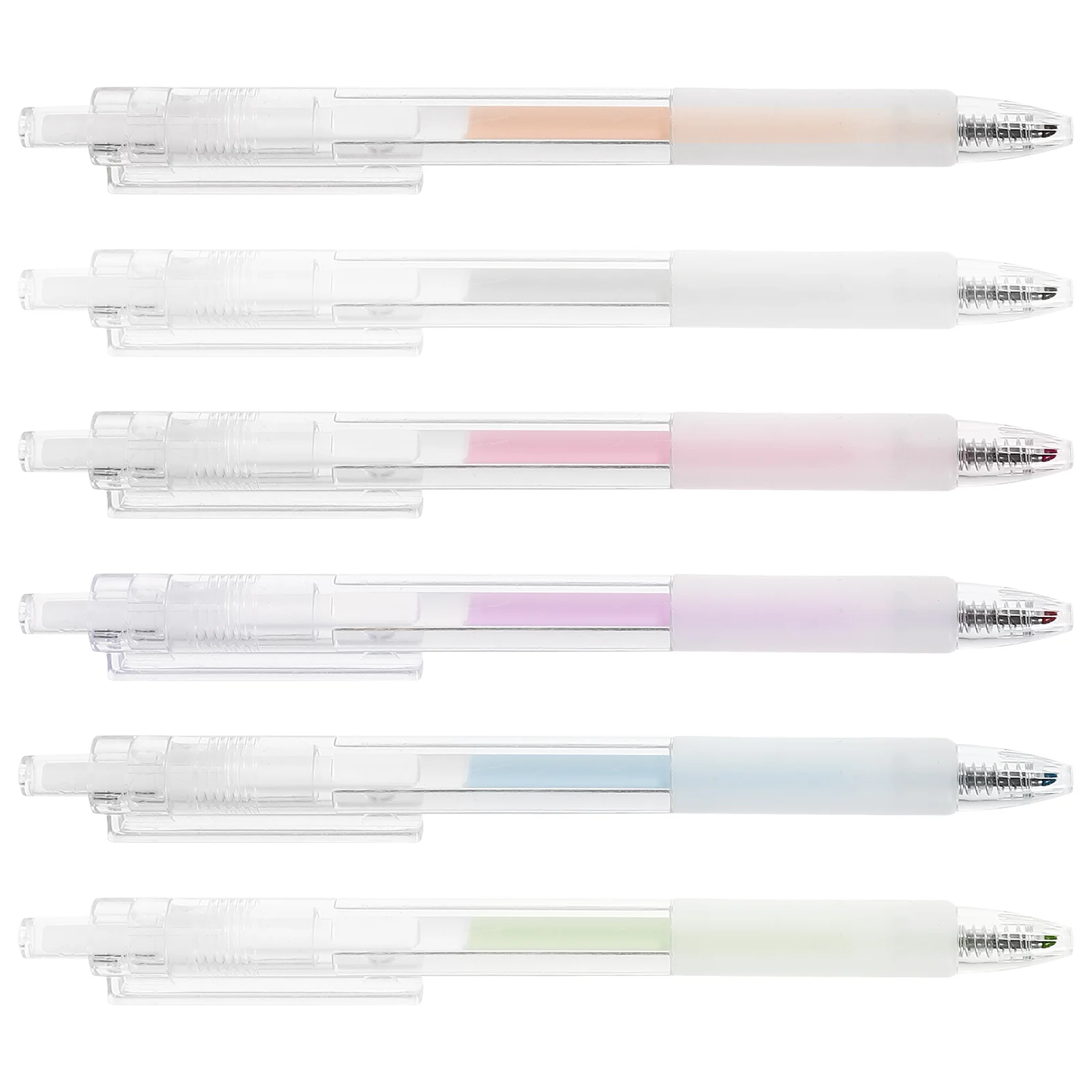 

12 Pcs Card Making Pen Replaceable Core Multi-color Dispensing Glue Portable Manual Plastic For Student