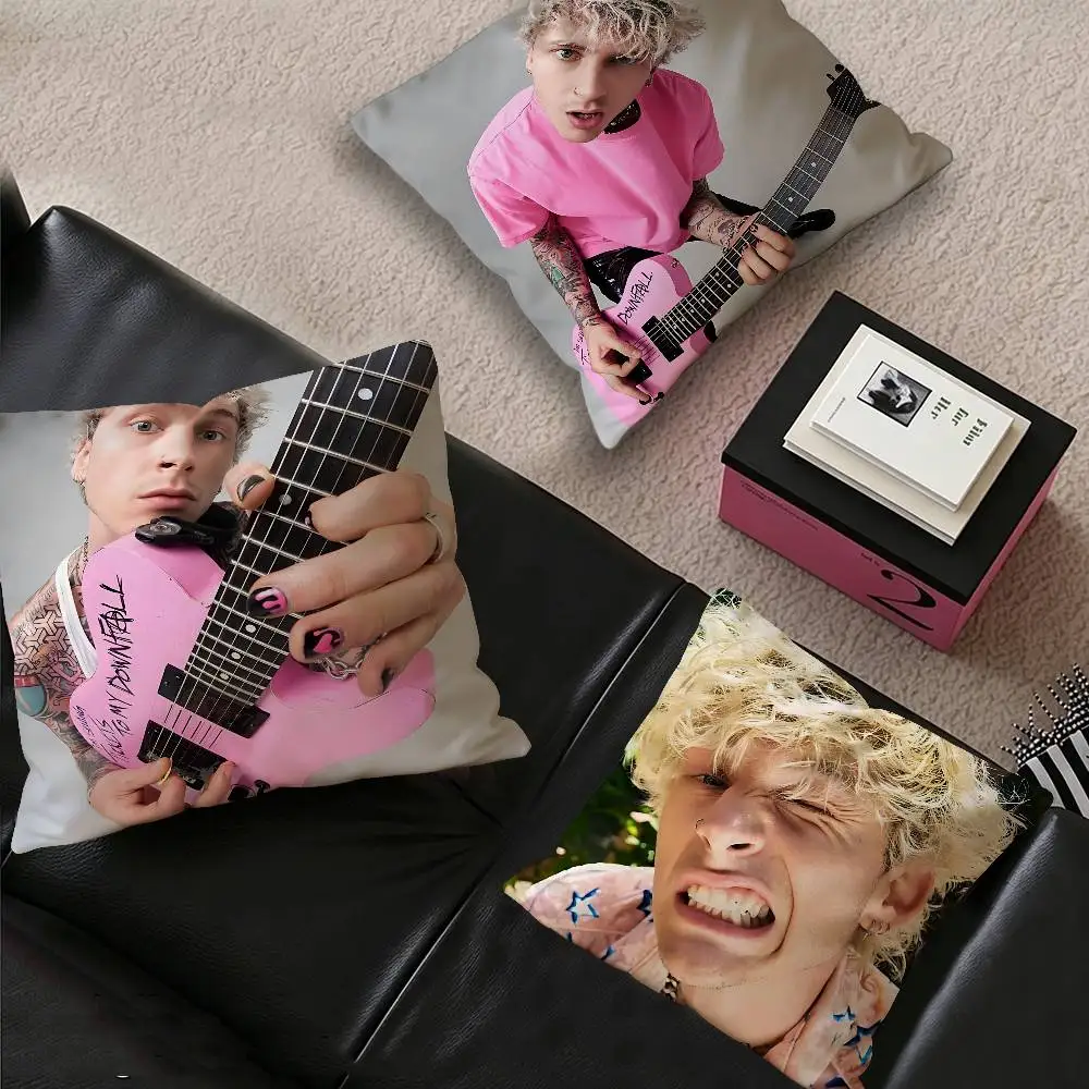 I Love MGK Personalized picture text home decorative pillows Household Gifts 45x45cm