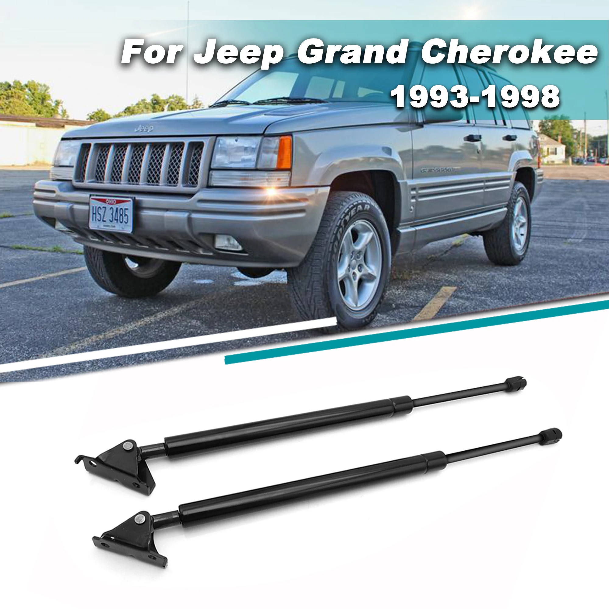 Samochodowe tylne podnośniki tylnej klapy Sprężyny gazowe Amortyzatory Amortyzatory Do Jeep Grand Cherokee ZJ ZG 1993 1994 1995 1996 1997 1998