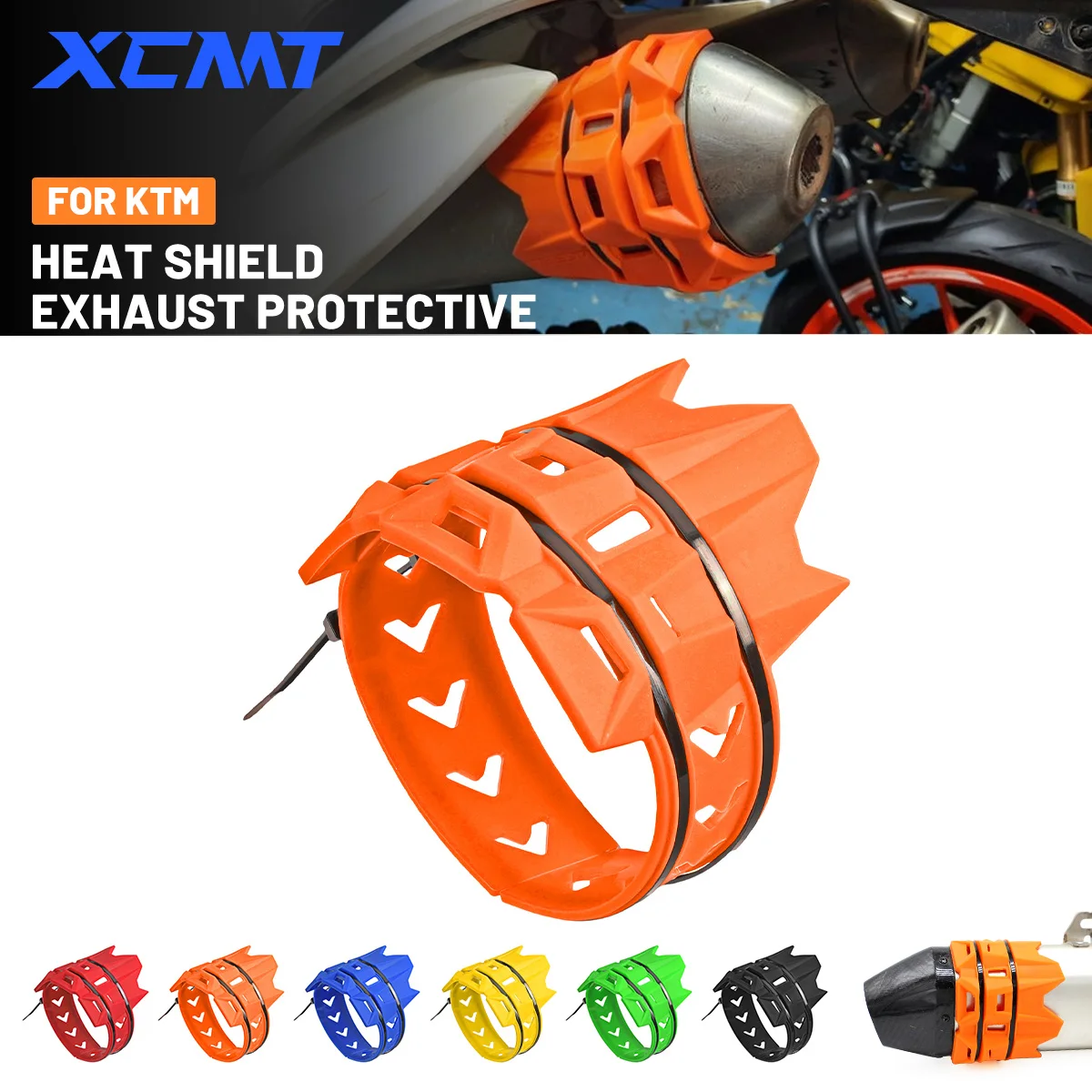 Exhaust Tail Pipe Protector Cover Guard For KTM EXC EXCF XC XCF XCW SX SXF TPI SIX DAYS 125 200 250 300 350 450 500 Universal
