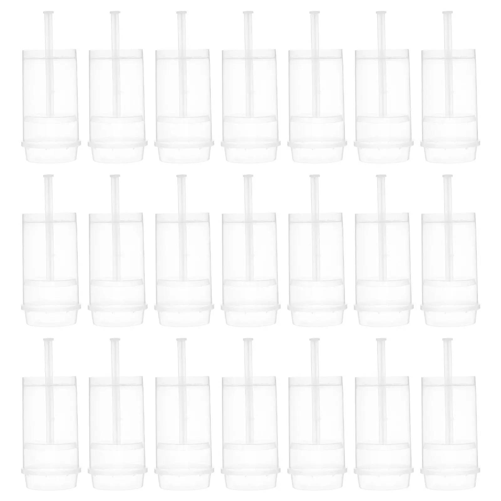 

30Pcs Leakproof Cake Push Up Molds Round Shape Push Pops DIY Baking Cake Containers Jelly Containers Push-Up Cupcake Pops
