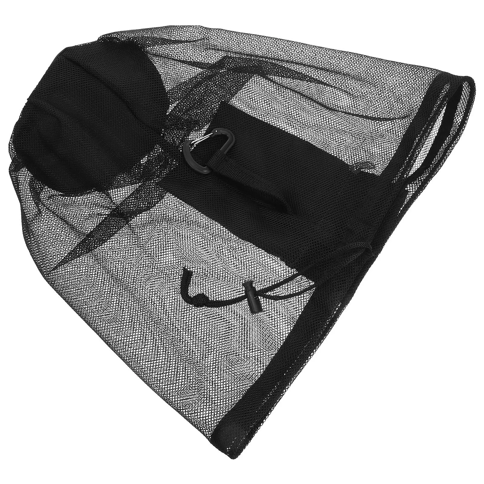 

Single Ball Bag with Zippered Pocket Drawstring Hook Waterproof Mesh Sports Ball Carrier for Basketball Volleyball Soccer