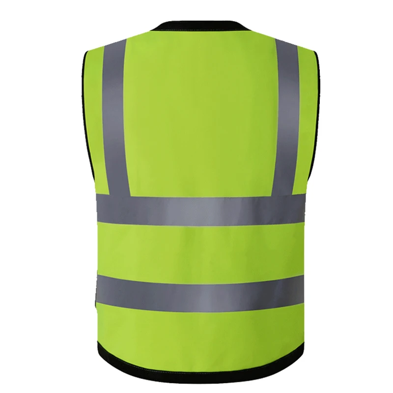 Motorcycle Jacket Reflective Vest High Visibility Night Shiny Warning Safety Coat for Traffic Work Cycling Team Uniform