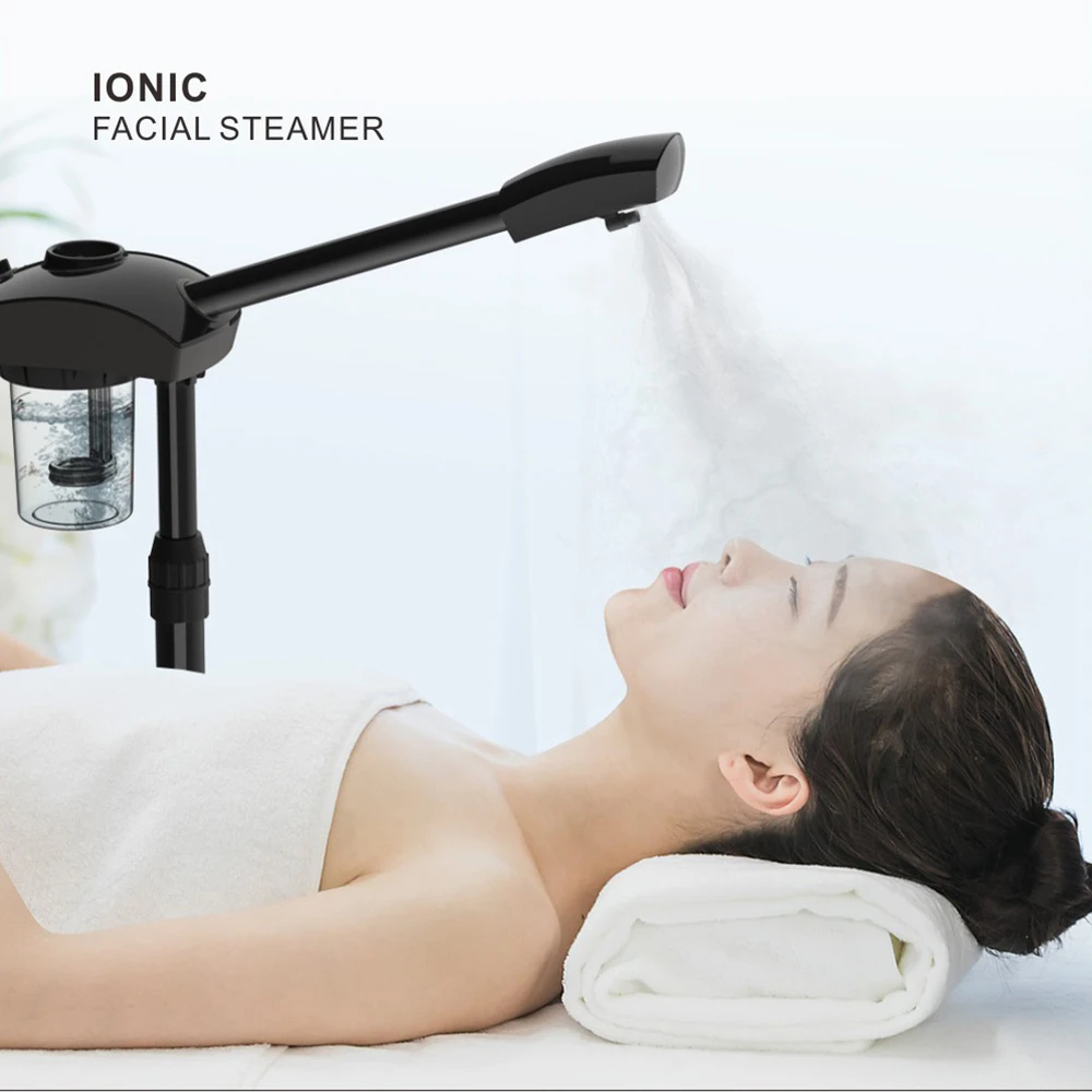 Ozone Sprayer Hot Facial Steamer Warm Mist Humidifier for Face Deep Cleaning Vaporizer Salon Home Spa Skin Care Whitening