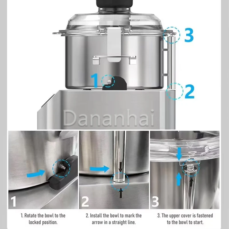 Elektryczna krajalnica do warzyw, w pełni automatyczna maszyna do krojenia i rozdrabniania żywności, mikser do mięsa do użytku domowego.