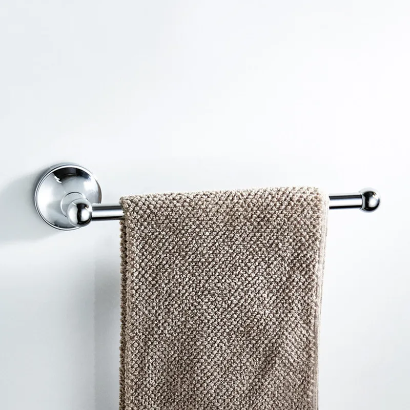 New electrosilvering Towel Hanger Wall Mounted Towel Rack Bathroom Brass Towel Bar Rail accessories Embossed single chassis