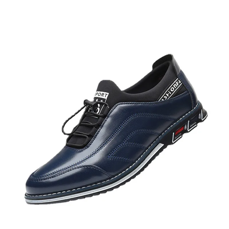 Chaussures provoqué en cuir souple pour hommes, chaussures décontractées Falt sculptées, chaussures Bangue pour hommes, légères, légères, extérieures