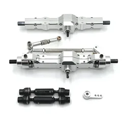 WPL 1/10 C74 1/16 C14 C24 C34 C54 B14 B24 Metal Front Rear Axle and Drive Shaft Servo Arm Set RC Car Upgrade Parts Accessories