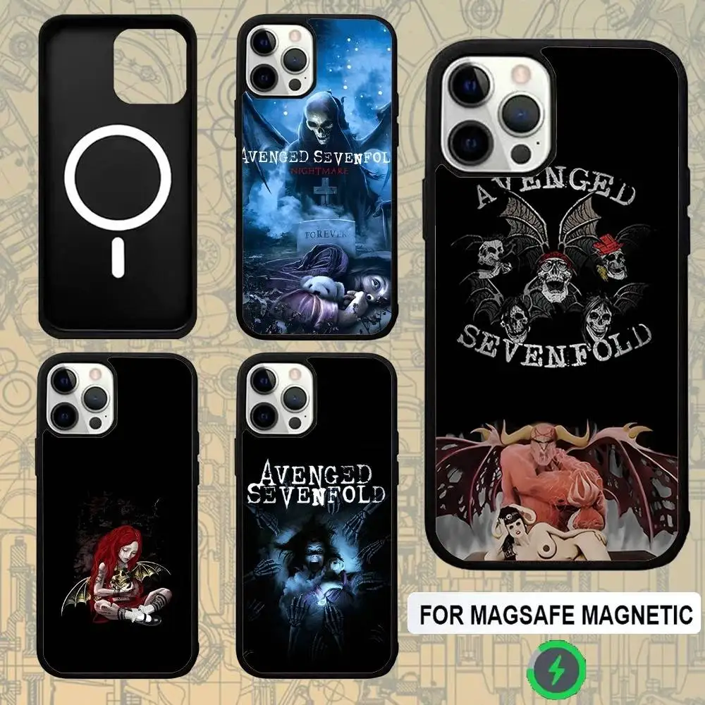 

A-AvengedS The Stage Sevenfold Phone Case For IPhone 16e,16,15,Pro,Max,14,Plus,13,12,11 Magesafe Magnetic Wireless Charge Cover