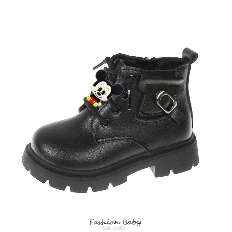 Kids Shoes Mickey Minnie Comfortable Children\'s Short Boots Autumn Winter Boys Sports Running Girls Casual Snow Ankle Boots